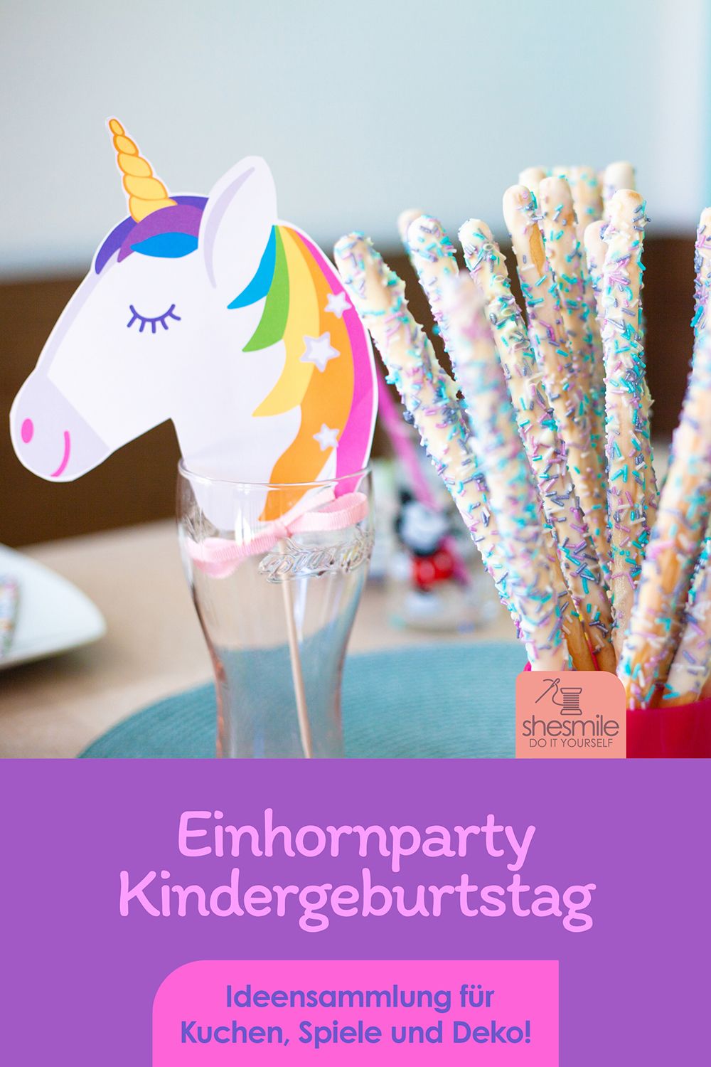 Eine bunte Einhornparty zum 6. Geburtstag meiner Tochter
