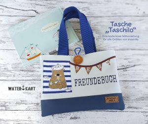 Stofftasche Taschilo, eine kostenlose Nähanleitung von shesmile DIY.