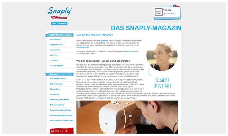 Behind the Scenes: shesmile im Snaply Magazin