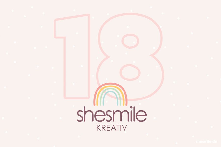 HappyBirthday und HappyRelease mit Geschenken, Rabatten und Gewinnen - 18 Jahre shesmile und ein neues Taschen-Schnittmuster - Die Handtasche ZipKram.