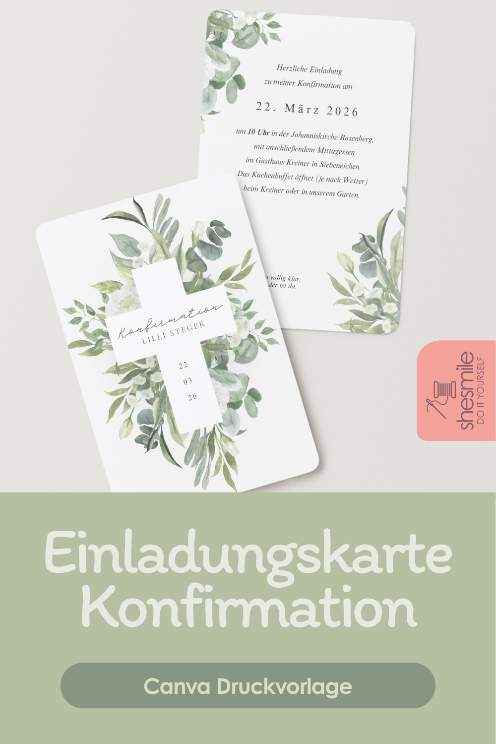Konfirmation DIY - Einladungskarten, Gastgeschenke und Geldgeschenk