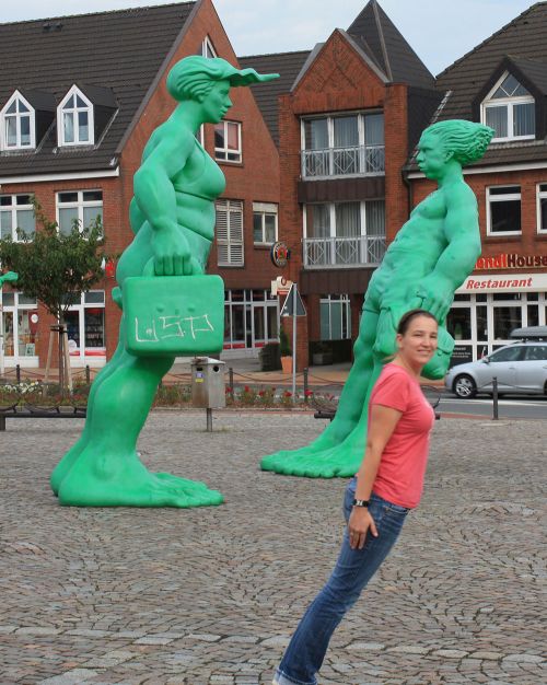 Reisende Riesen im Wind (Westerland, Sylt)