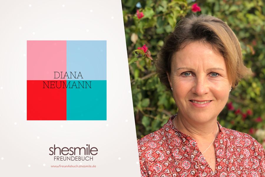 Diana Neumann ist ruhig, empathisch, neugierig, hat ein offenes Ohr. Als Brustkrebs Lotsin macht sie Frauen mit der Diagnose Brustkrebs Mut, hört zu, gibt Tipps und lenkt den Fokus auf die Gesundheit. Freundebuch-Eintrag bei shesmile.